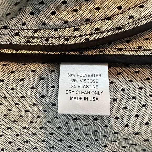 Pearl by Lela Rose Jacket. Size Large. Navy with white dots. - Picture 4 of 10